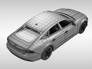 audi a7 sportback 2018 Modello 3D