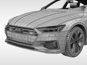 audi a7 sportback 2018 Modello 3D