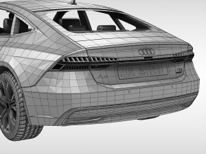 audi a7 sportback 2018 Modello 3D