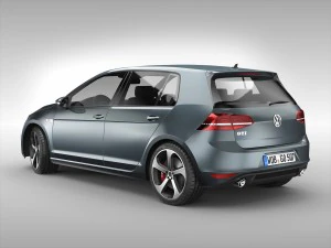 volkswagen golf gti 2013 - 2017 3D Model