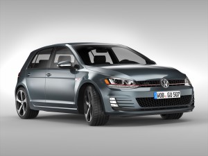 volkswagen golf gti 2013 - 2017 3D Model