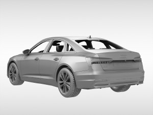 audi a6 sedan 2019 3D Model