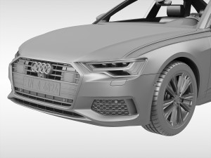 audi a6 sedan 2019 3D Model