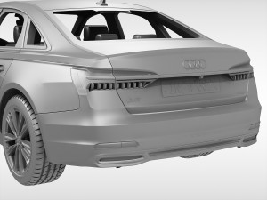 audi a6 sedan 2019 3D Model