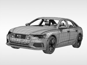 audi a6 sedan 2019 3D Model