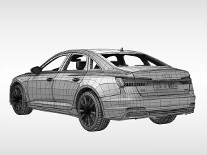 audi a6 berlina 2019 Modello 3D