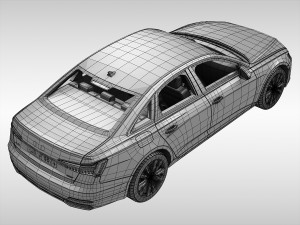 audi a6 sedan 2019 3D Model