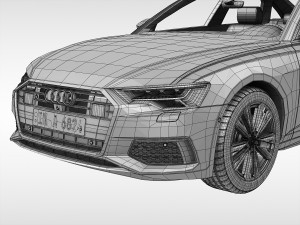 audi a6 sedan 2019 3D Model