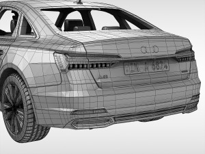 audi a6 sedan 2019 3D Model