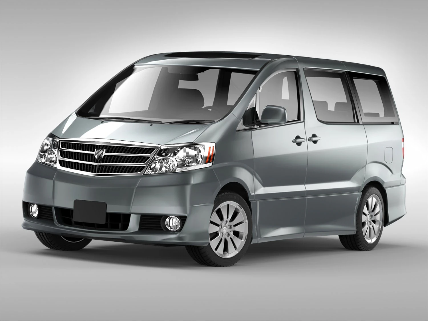 toyota alphard 2002 - 2008 3D Model .c4d .max .obj .3ds .fbx .stl .blend 