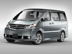 toyota alphard 2002 - 2008 3D Model