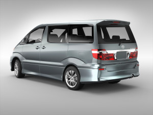 toyota alphard 2002 - 2008 3D Модель
