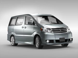 toyota alphard 2002 - 2008 3D Model