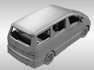 toyota alphard 2002 - 2008 3D Model