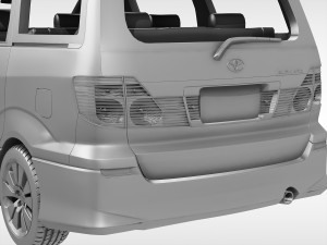 toyota alphard 2002 - 2008 3D Модель