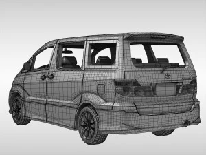 toyota alphard 2002 - 2008 3D Model