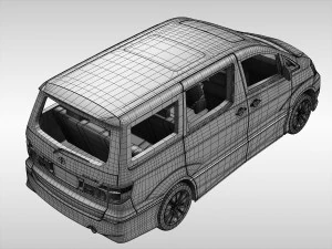 toyota alphard 2002 - 2008 3D Model