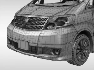 toyota alphard 2002 - 2008 3D Model