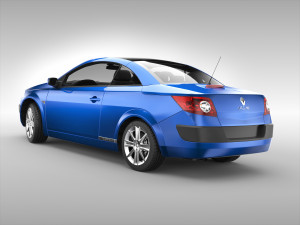renault megane cc 2003 - 2006 3D Model