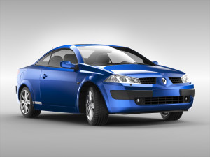 renault megane cc 2003 - 2006 3D Model