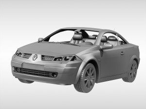 renault megane cc 2003 - 2006 3D Model