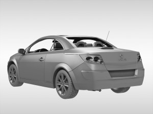 renault megane cc 2003 - 2006 3D Model