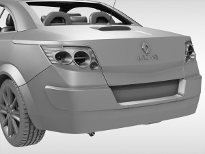 renault megane cc 2003 - 2006 3D Model