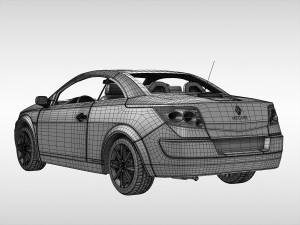 renault megane cc 2003 - 2006 3D Model