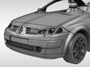 renault megane cc 2003 - 2006 3D Model