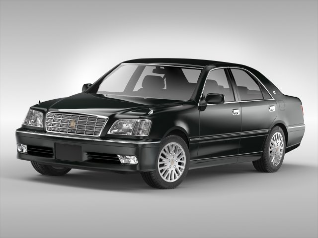 toyota crown 1999 - 2005 Model 3D .c4d .max .obj .3ds .fbx .stl .blend 