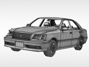 toyota crown 1999 - 2005 Model 3D