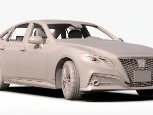 toyota crown 2019 3D Model