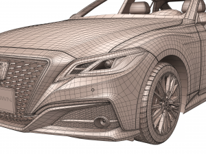 toyota crown 2019 Modello 3D