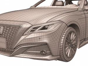 toyota crown 2019 3D Model