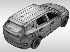 tata harrier 2019 3D Model