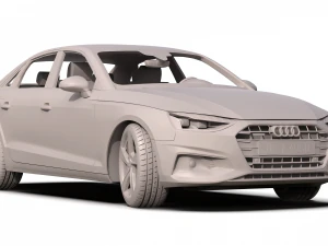 audi a4 sedan 2020 3D Model