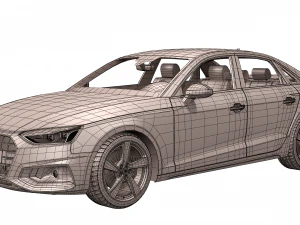 audi a4 sedan 2020 3D Model