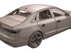 audi a4 sedan 2020 3D Model