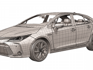 toyota corolla hybrid 2020 Modelo 3D