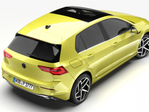 volkswagen golf 2020 3D Model