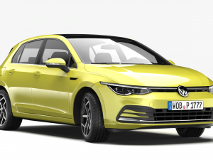 volkswagen golf 2020 3D Model
