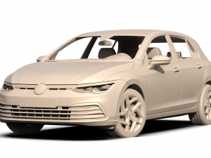 volkswagen golf 2020 3D Model
