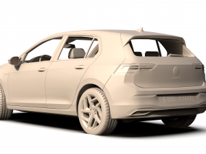 volkswagen golf 2020 3D Model