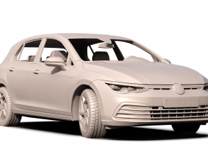 volkswagen golf 2020 3D Model