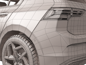 volkswagen golf 2020 3D Model