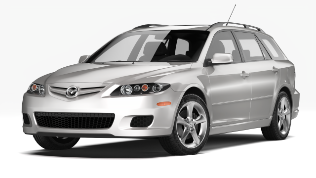 mazda 6 sport wagon 2004 3D Model .c4d .max .obj .3ds .fbx .stl .blend 