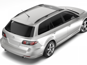 mazda 6 sport wagon 2004 3D Model