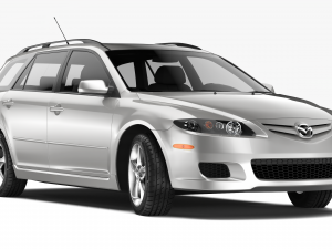 mazda 6 sport wagon 2004 3D Model