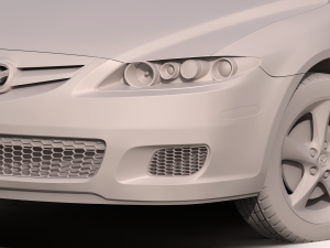 mazda 6 sport wagon 2004 3D Model