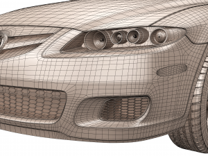 mazda 6 sport wagon 2004 3D Model